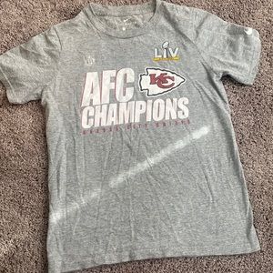 Nike Kansas City Chiefs AFS champions shirt and NFL Chiefs shirt in red